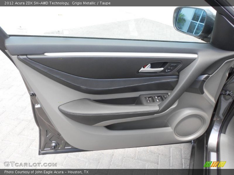 Grigio Metallic / Taupe 2012 Acura ZDX SH-AWD Technology
