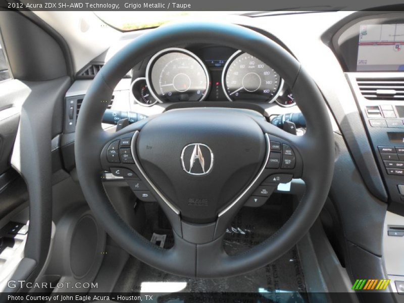  2012 ZDX SH-AWD Technology Steering Wheel