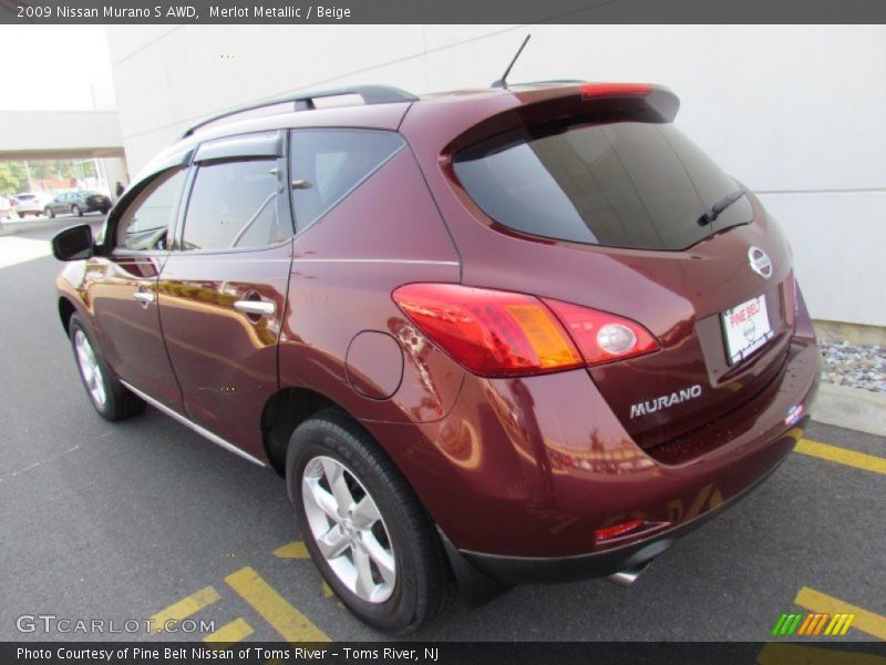 Merlot Metallic / Beige 2009 Nissan Murano S AWD
