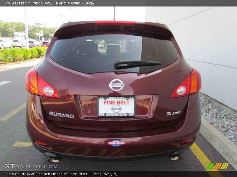 Merlot Metallic / Beige 2009 Nissan Murano S AWD