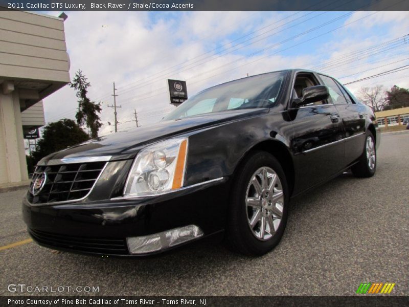Black Raven / Shale/Cocoa Accents 2011 Cadillac DTS Luxury