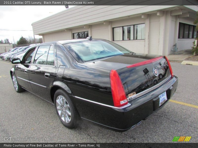 Black Raven / Shale/Cocoa Accents 2011 Cadillac DTS Luxury