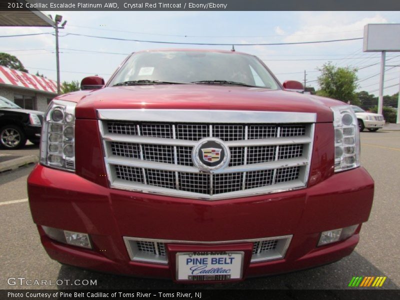 Crystal Red Tintcoat / Ebony/Ebony 2012 Cadillac Escalade Platinum AWD