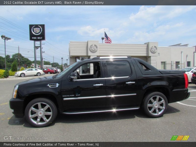 Black Raven / Ebony/Ebony 2012 Cadillac Escalade EXT Luxury AWD