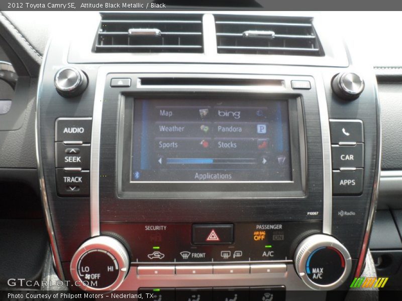 Attitude Black Metallic / Black 2012 Toyota Camry SE