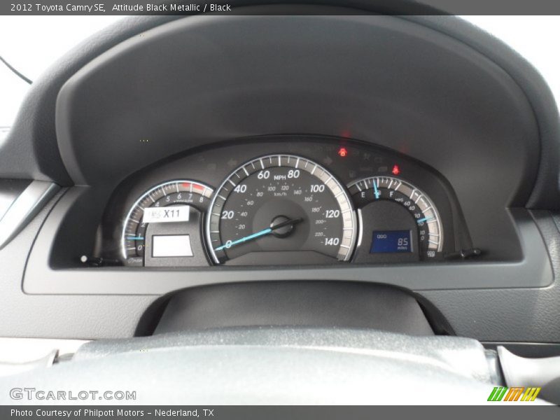 Attitude Black Metallic / Black 2012 Toyota Camry SE