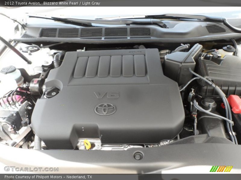 Blizzard White Pearl / Light Gray 2012 Toyota Avalon
