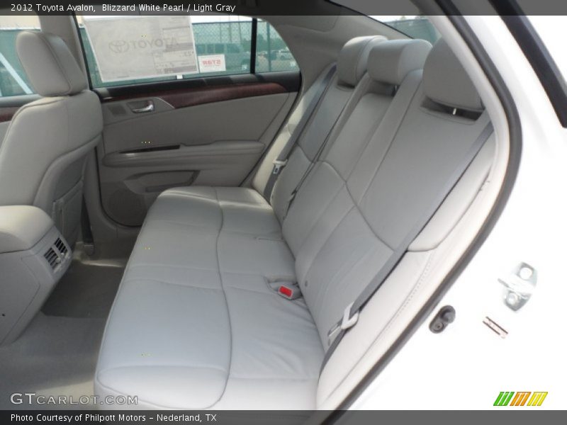 Blizzard White Pearl / Light Gray 2012 Toyota Avalon