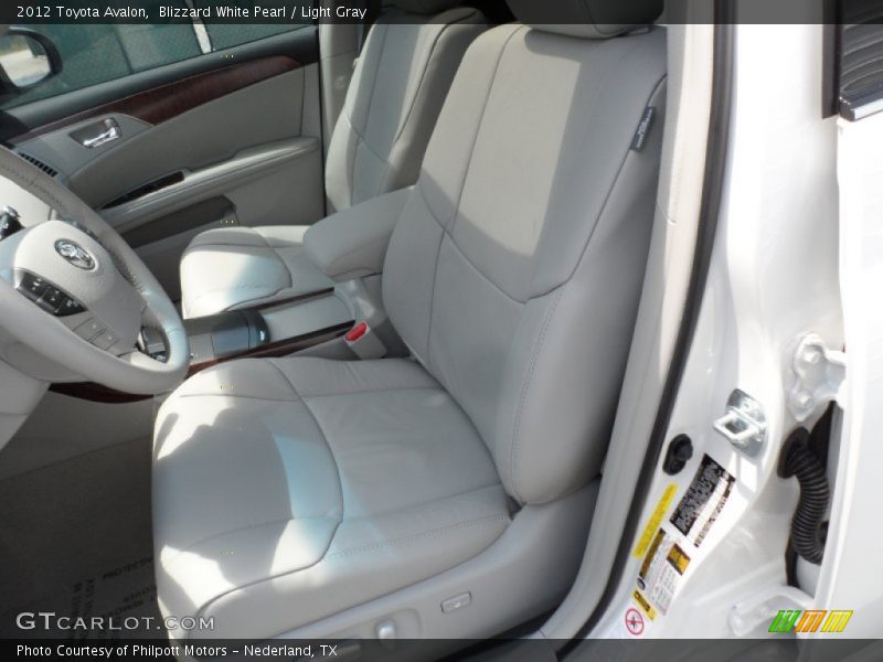Blizzard White Pearl / Light Gray 2012 Toyota Avalon