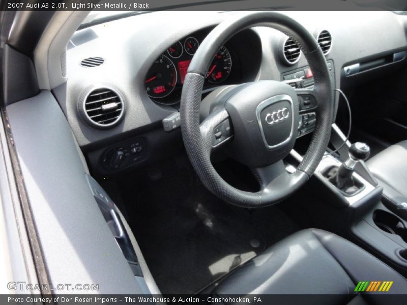 Light Silver Metallic / Black 2007 Audi A3 2.0T