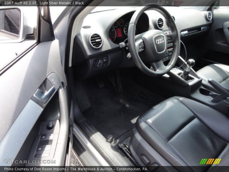 Light Silver Metallic / Black 2007 Audi A3 2.0T