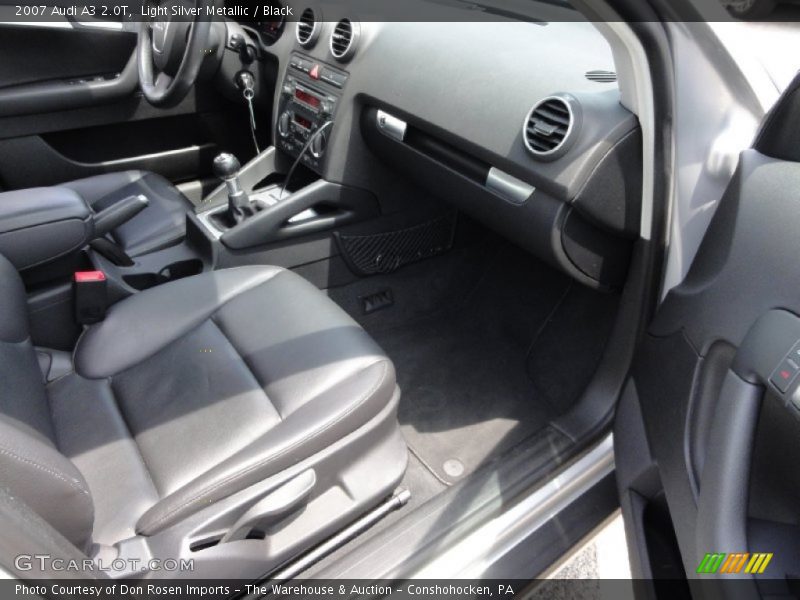Light Silver Metallic / Black 2007 Audi A3 2.0T