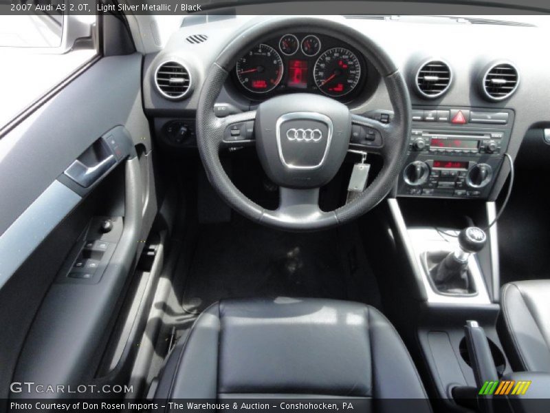 Light Silver Metallic / Black 2007 Audi A3 2.0T