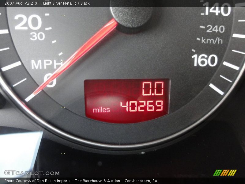 Light Silver Metallic / Black 2007 Audi A3 2.0T