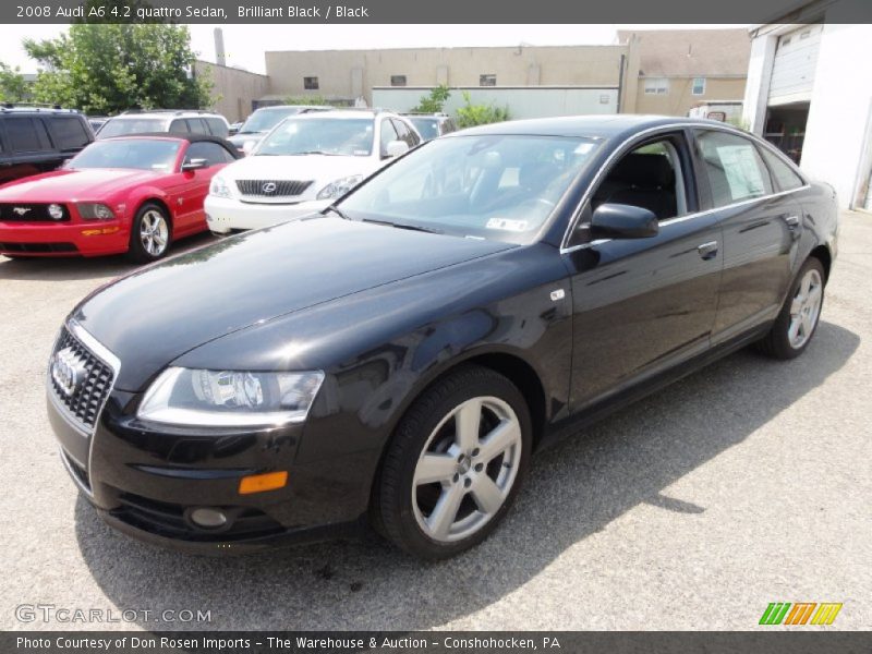 Brilliant Black / Black 2008 Audi A6 4.2 quattro Sedan