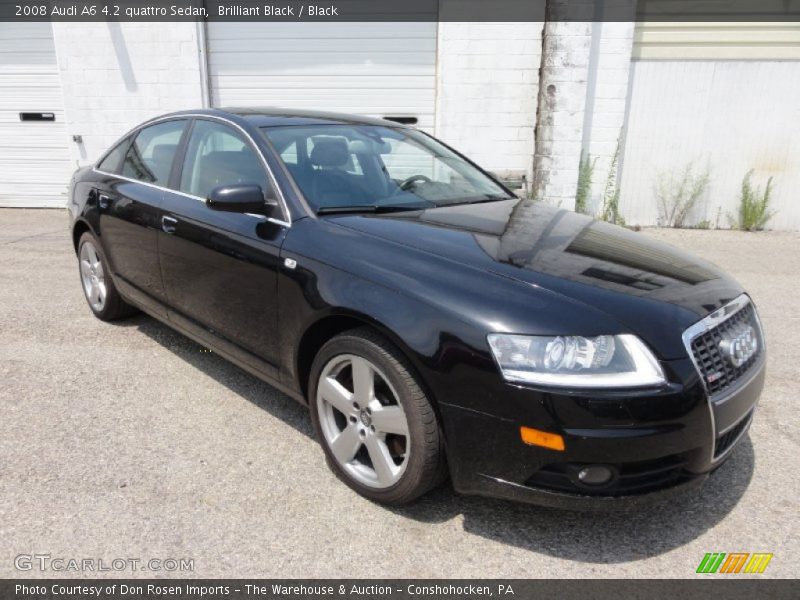 Brilliant Black / Black 2008 Audi A6 4.2 quattro Sedan