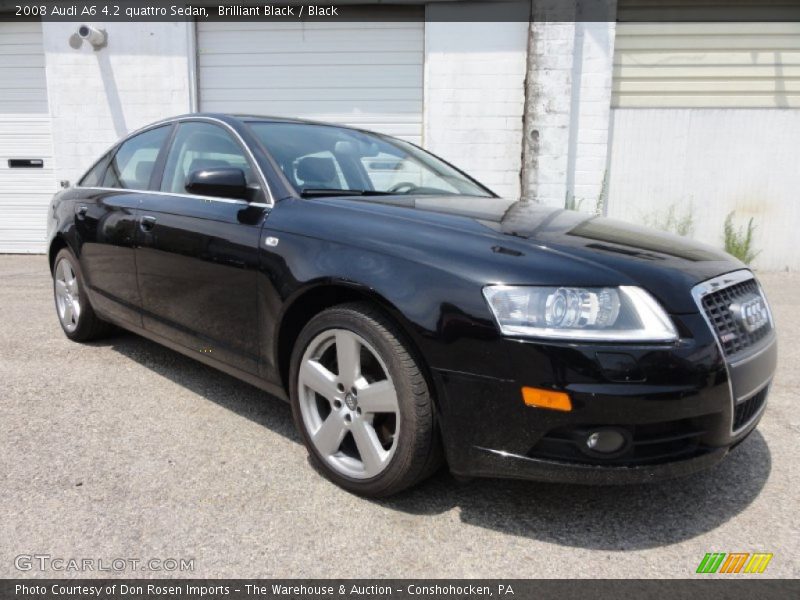 Brilliant Black / Black 2008 Audi A6 4.2 quattro Sedan