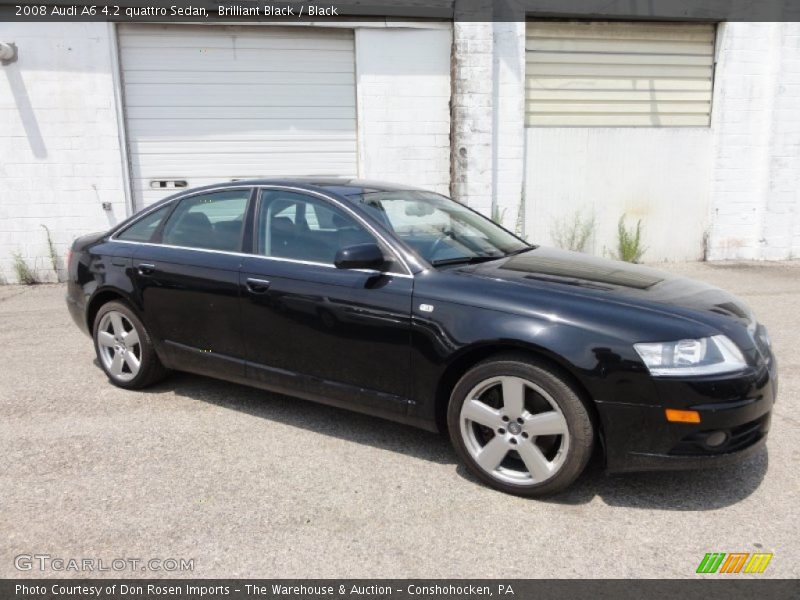 Brilliant Black / Black 2008 Audi A6 4.2 quattro Sedan