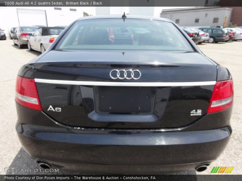 Brilliant Black / Black 2008 Audi A6 4.2 quattro Sedan