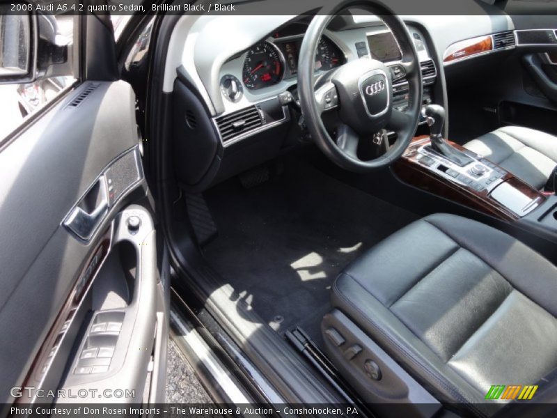 Brilliant Black / Black 2008 Audi A6 4.2 quattro Sedan
