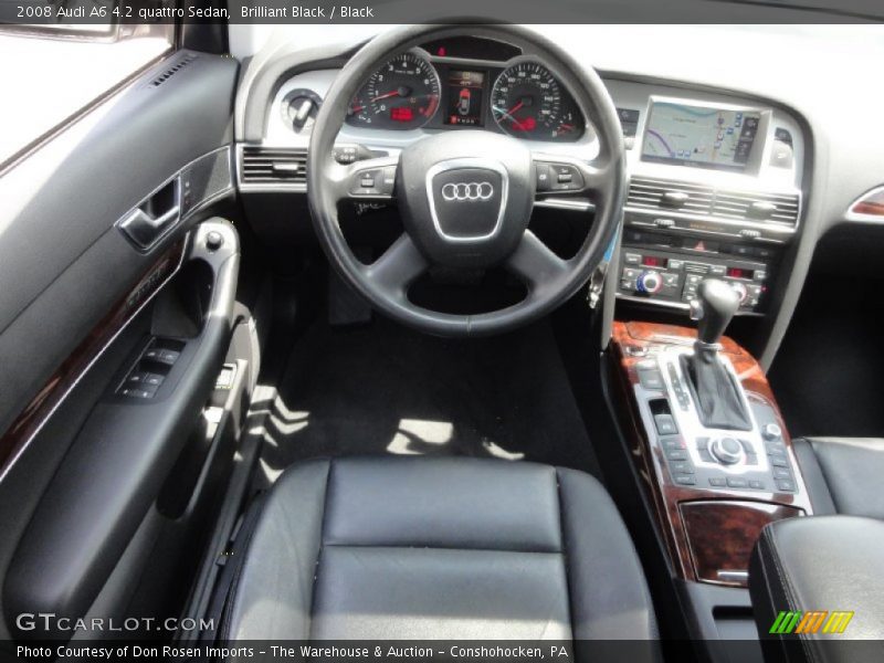 Brilliant Black / Black 2008 Audi A6 4.2 quattro Sedan