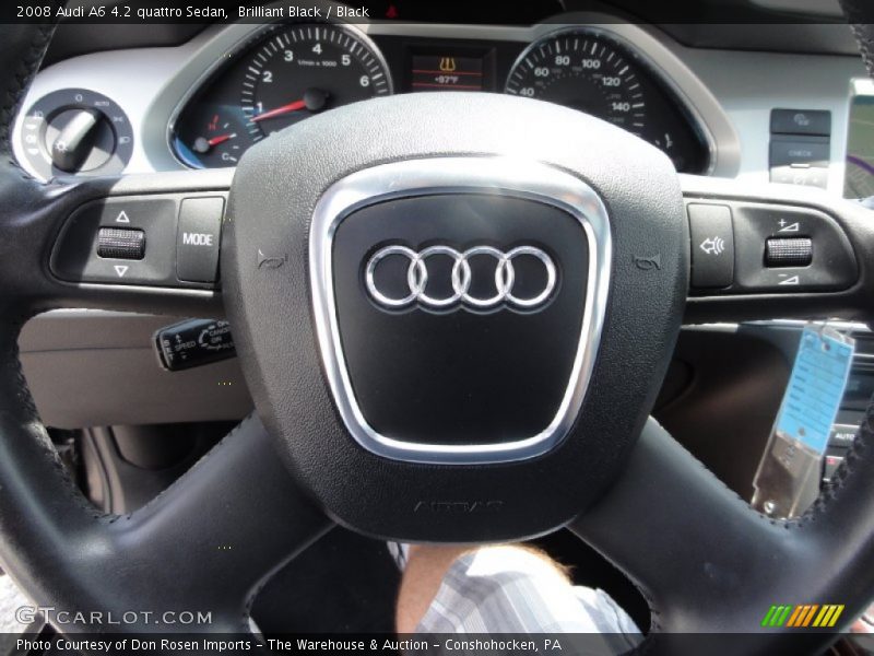 Brilliant Black / Black 2008 Audi A6 4.2 quattro Sedan