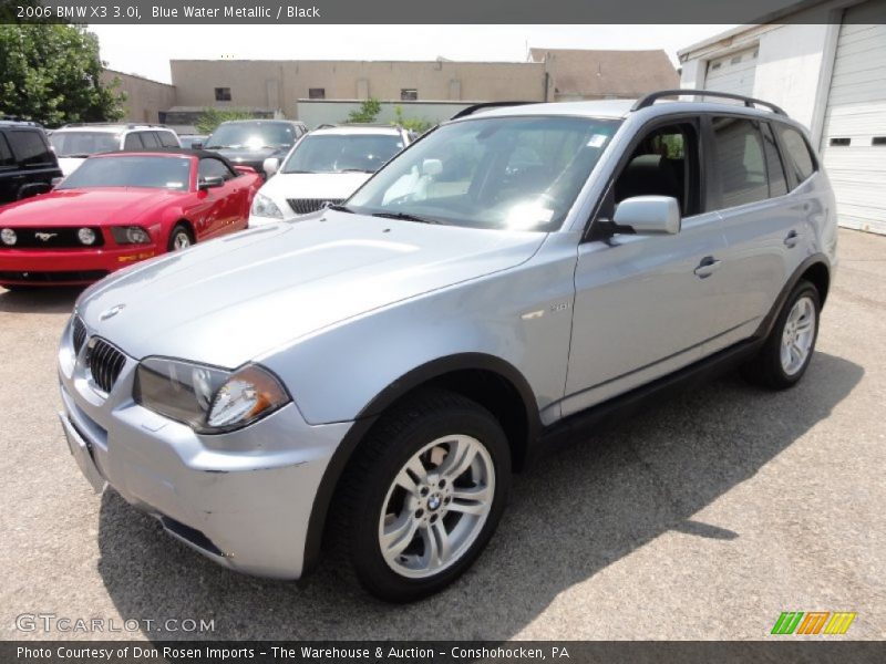 Blue Water Metallic / Black 2006 BMW X3 3.0i