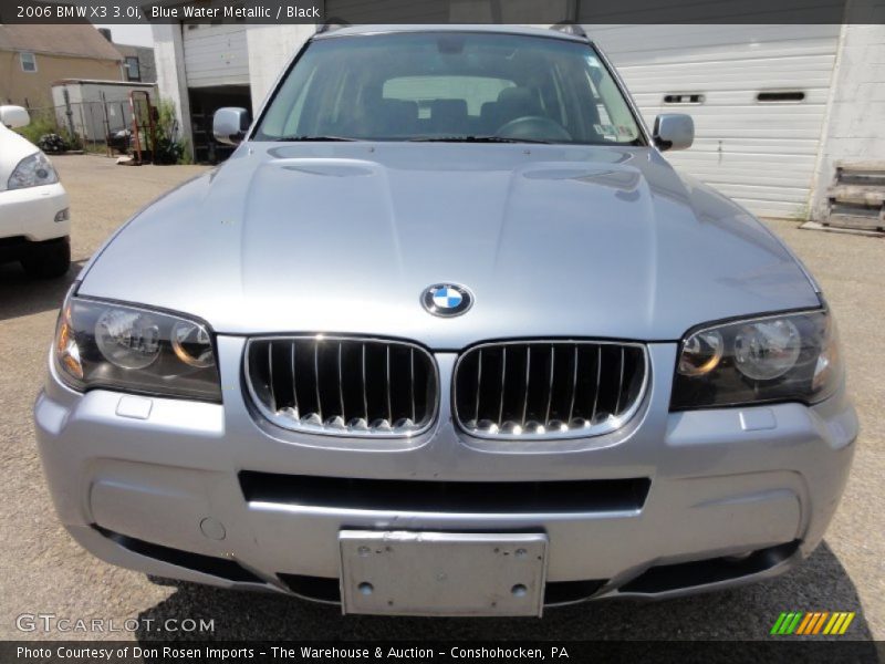 Blue Water Metallic / Black 2006 BMW X3 3.0i