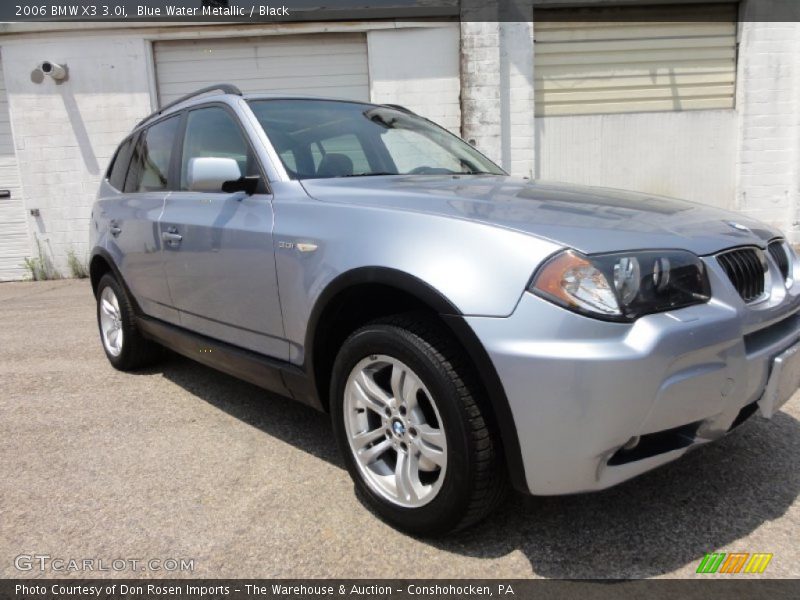 Blue Water Metallic / Black 2006 BMW X3 3.0i