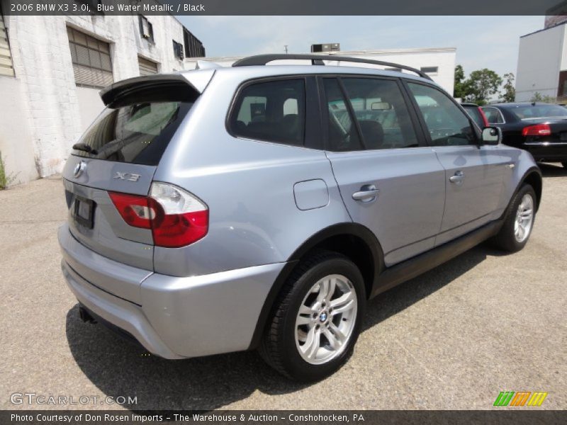 Blue Water Metallic / Black 2006 BMW X3 3.0i