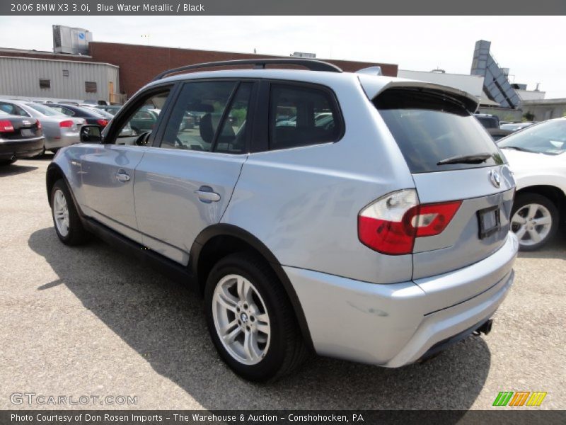 Blue Water Metallic / Black 2006 BMW X3 3.0i