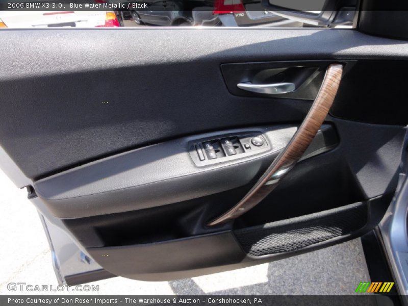 Blue Water Metallic / Black 2006 BMW X3 3.0i