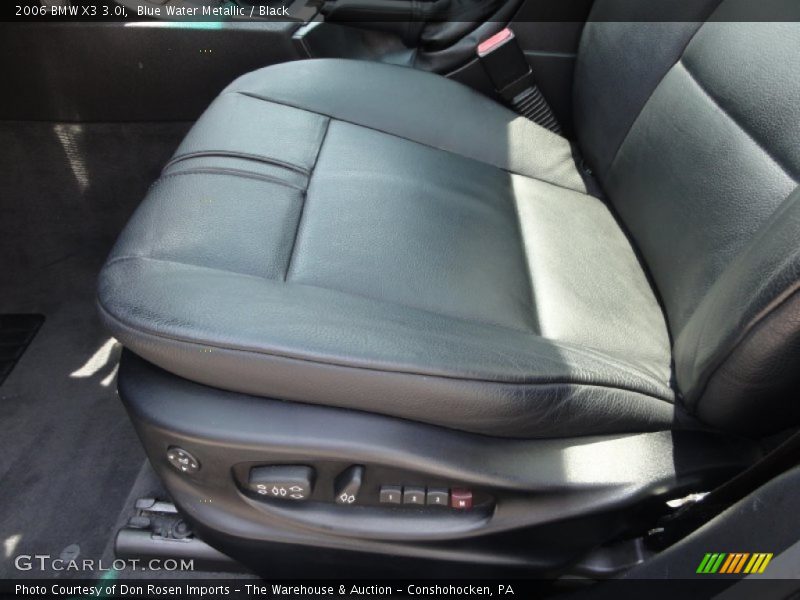 Blue Water Metallic / Black 2006 BMW X3 3.0i
