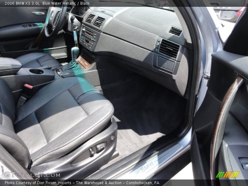 Blue Water Metallic / Black 2006 BMW X3 3.0i