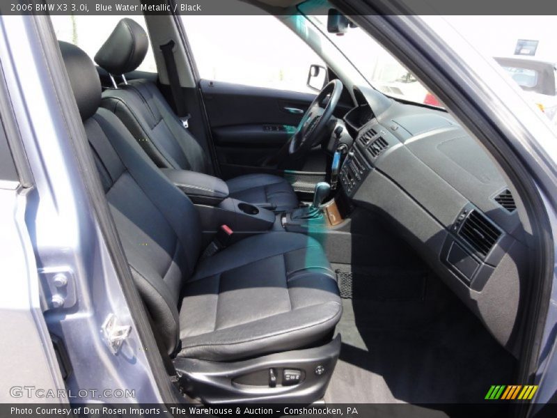 Blue Water Metallic / Black 2006 BMW X3 3.0i