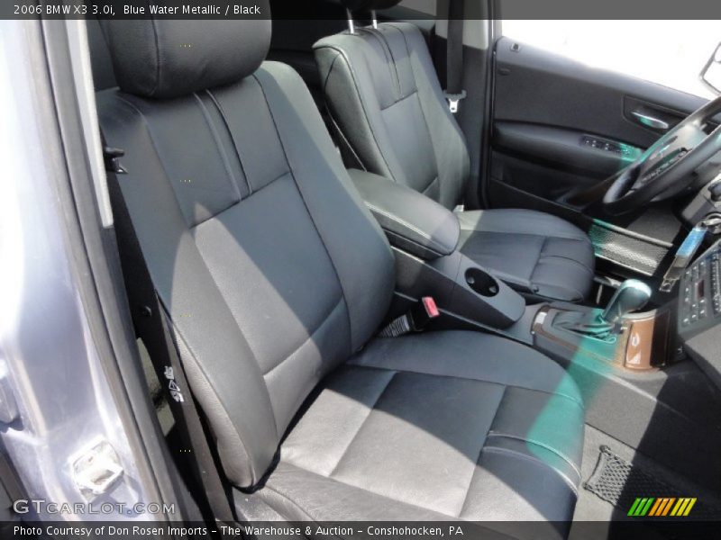 Blue Water Metallic / Black 2006 BMW X3 3.0i