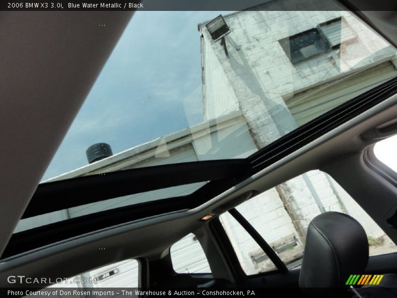 Blue Water Metallic / Black 2006 BMW X3 3.0i