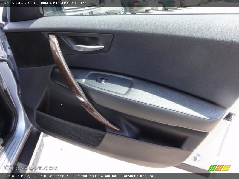 Blue Water Metallic / Black 2006 BMW X3 3.0i