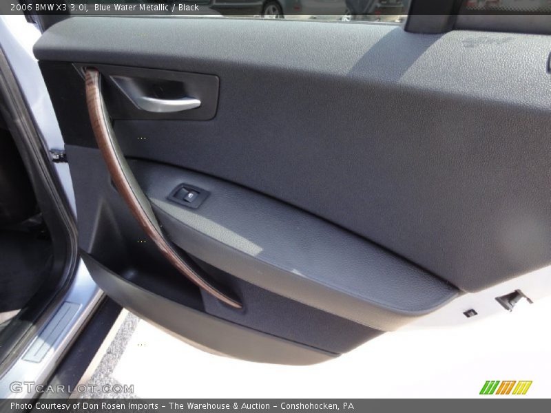 Blue Water Metallic / Black 2006 BMW X3 3.0i