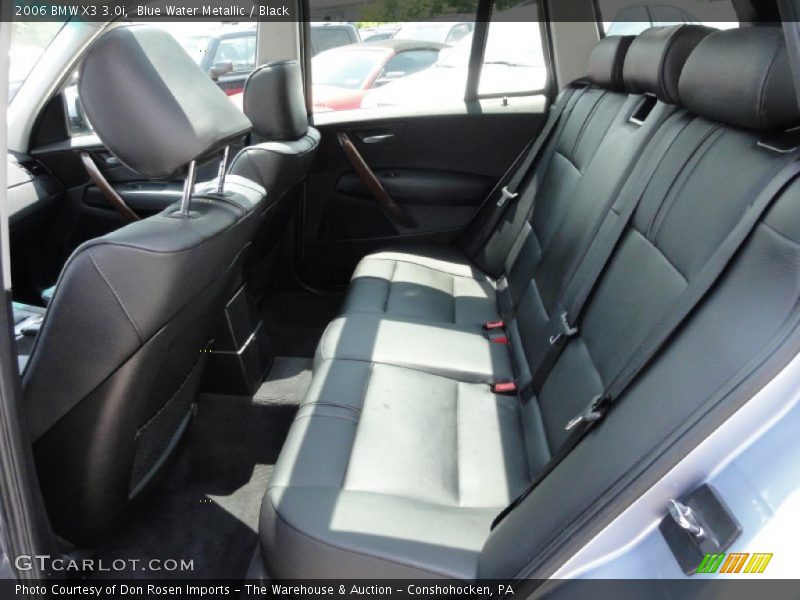 Blue Water Metallic / Black 2006 BMW X3 3.0i