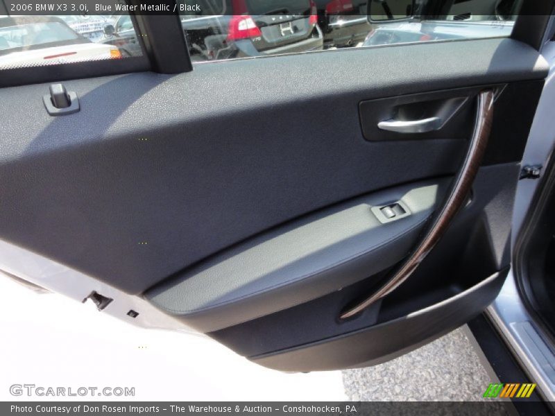 Blue Water Metallic / Black 2006 BMW X3 3.0i