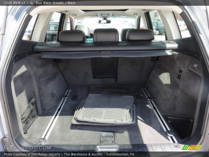 Blue Water Metallic / Black 2006 BMW X3 3.0i