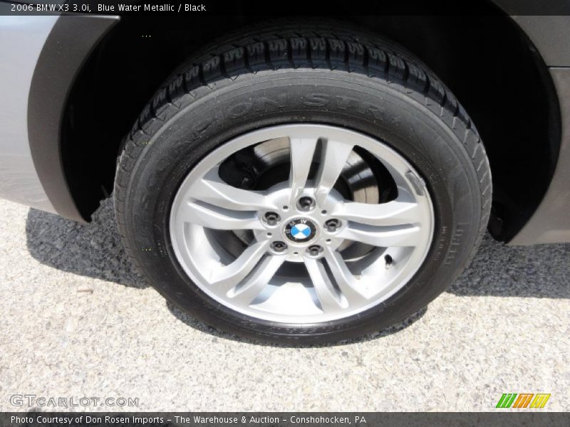 Blue Water Metallic / Black 2006 BMW X3 3.0i