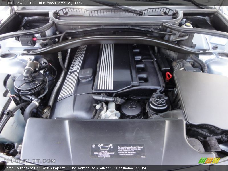 Blue Water Metallic / Black 2006 BMW X3 3.0i