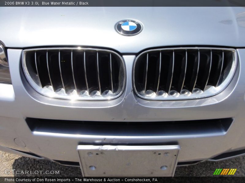Blue Water Metallic / Black 2006 BMW X3 3.0i