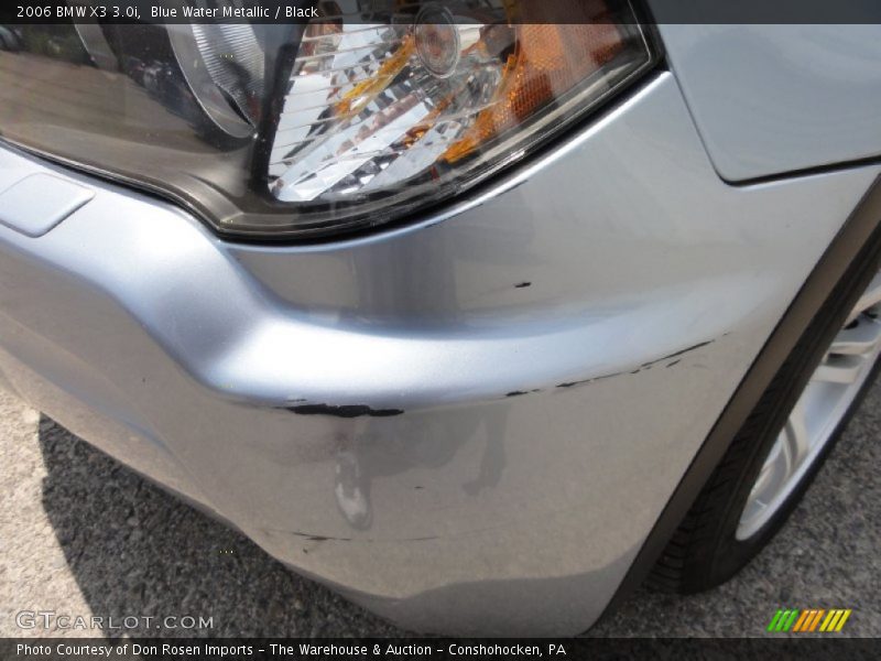 Blue Water Metallic / Black 2006 BMW X3 3.0i