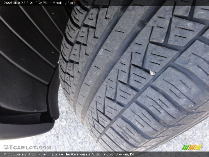 Blue Water Metallic / Black 2006 BMW X3 3.0i