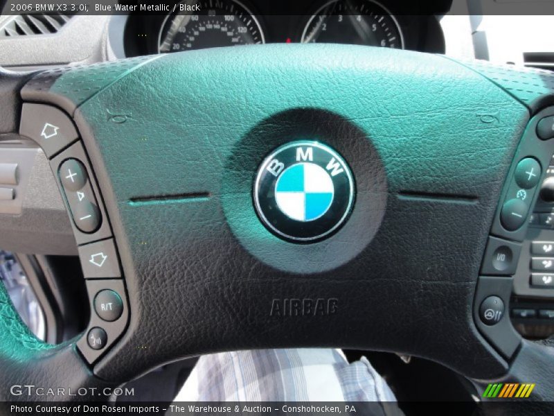 Blue Water Metallic / Black 2006 BMW X3 3.0i