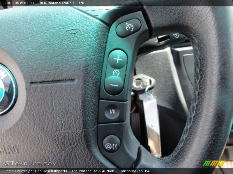 Blue Water Metallic / Black 2006 BMW X3 3.0i