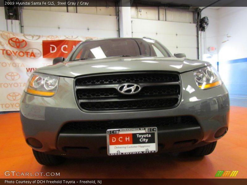 Steel Gray / Gray 2009 Hyundai Santa Fe GLS